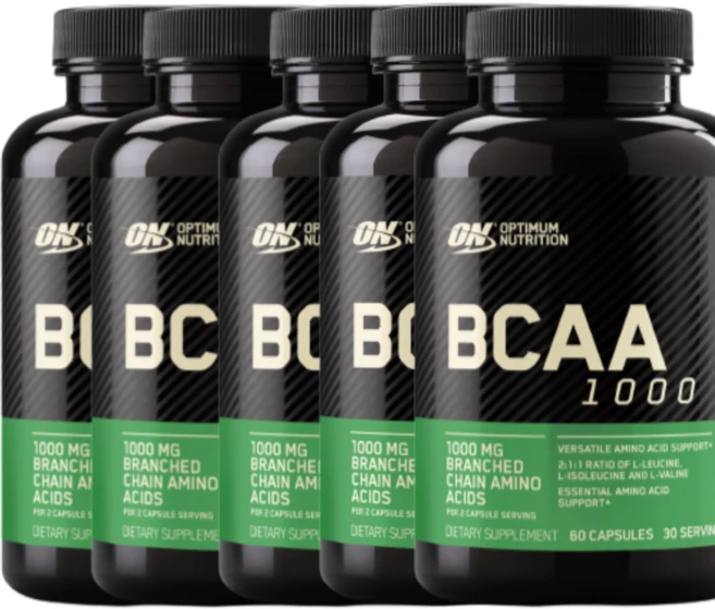 [Optimum Nutrition] 메가 사이즈 BCAA 1000 캡스 60 캡슐 5 SET, 5개, 60정 - 쿠팡