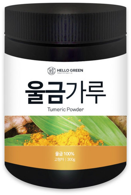 헬로우 그린 국내산 국산 진도 울금 분말 가루 300g, 1개