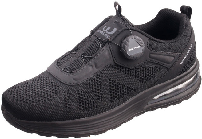 월드컵 남성용 에어백 쿠션+다이얼 버튼 운동화 블랙