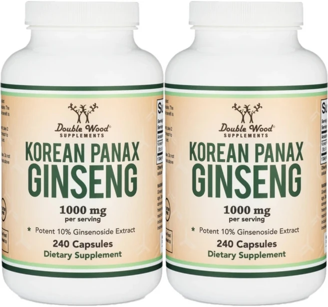 더블우드 한국 파낙스 인삼 1000mg, 240정, 2개 - 쿠팡