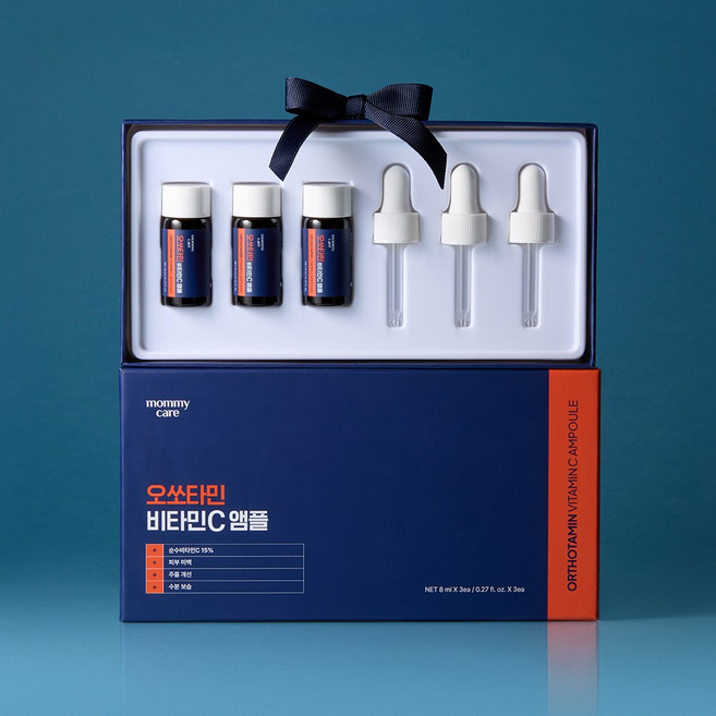 마미케어 오쏘타민 프리미엄 비타민C 고함량 기미 미백 토닝 명품 앰플 8ml 3개입, 1개