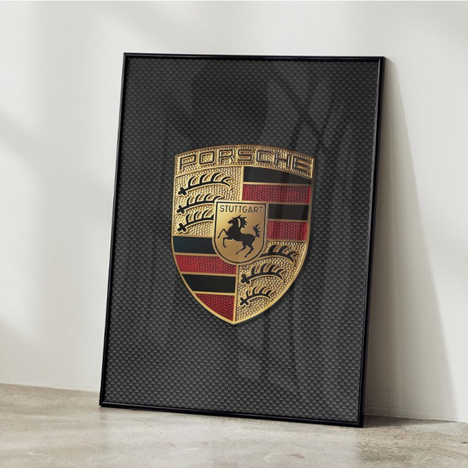 자동차 포스터 액자 올드카 포르쉐 아이방꾸미기 거실 인테리어 34, A4 사이즈(210x297mm), A4포스터만 구매