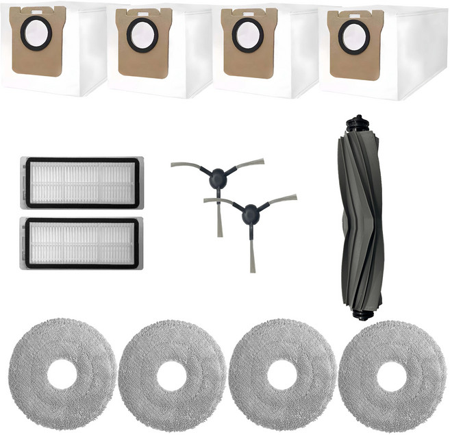 [호환] BNC INT 드리미 L20 Ultra 로봇청소기 소모품 물걸레 먼지봉투 필터 브러시 부속품, 1세트, 13개