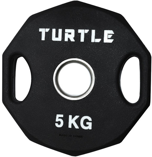 대한스포츠 냄새 없는 터틀 PEV 중량원판 50mm PEV 바벨 플레이트 2.5~20, 블랙, 1개, 5kg