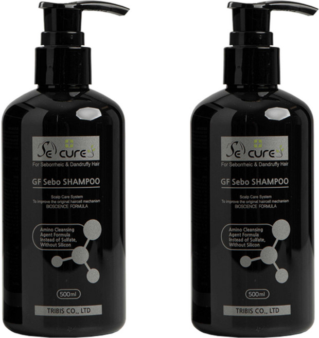 세큐어 세보샴푸 스칼프/두피/비듬샴푸, 500ml, 2개