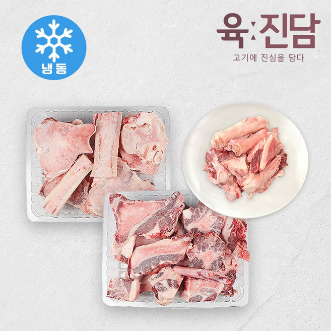 [육진담] 한우 꼬리반골 2kg+사골 2kg+스지 1kg이상 (냉동), 2kg, 1개