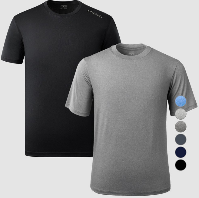 아르메데스 남성용 기능성 반팔티셔츠+쿨티셔츠 2매