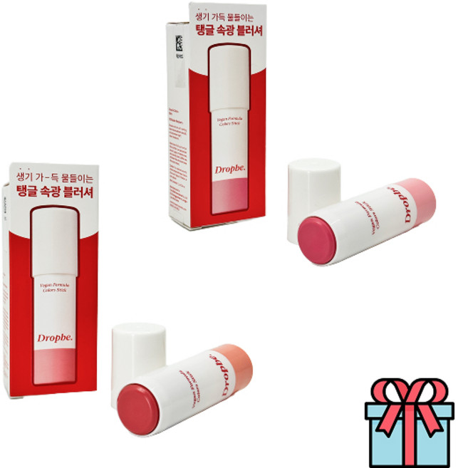 더샘 드롭비 컬러즈 블러셔 스틱 컬러레이어링 발색 +사은품(랜덤), 1개, 02+피치문+03로지베리