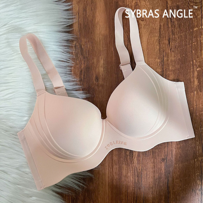 大胸顯小胸無痕內衣女薄款透氣聚攏 提拉收副乳防下垂大碼文胸罩