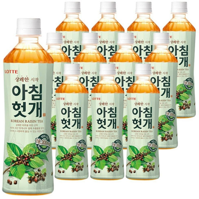 롯데칠성음료 아침헛개, 500ml, 12개
