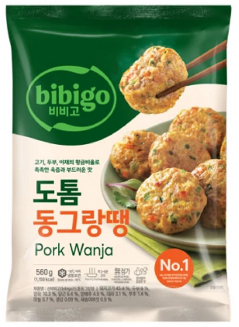 제일제당 비비고도톰동그랑땡560G, 560g, 2개