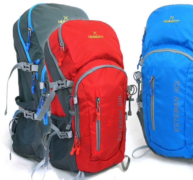휴몬트 등산배낭 에스테반 30L-제일많이사용하는용량/경등산배낭/프레임메쉬등판, 블루