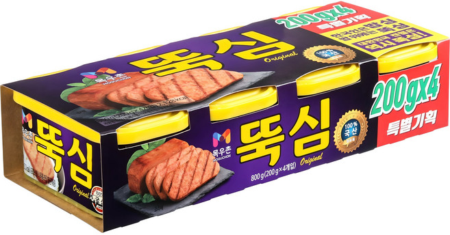 목우촌 뚝심, 200g, 4개