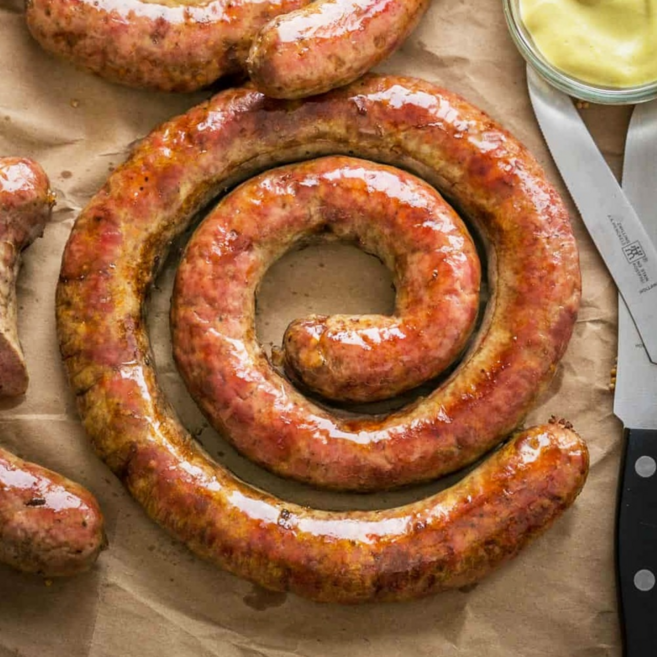 퀸주트 튜링어브랏부어스트 롤소세지 - 수제 통소세지 350g, 320g, 4개