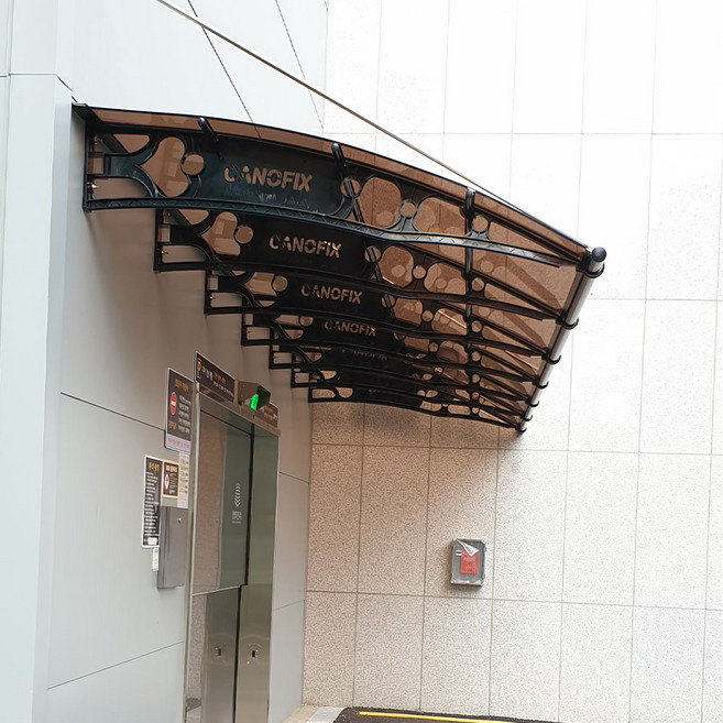 1870X8100 조립식캐노픽스 브라켓 렉산부자대 주택비가림막 배란다차양 어닝 주차장, 블루, 블랙, 블랙