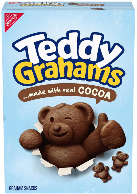 나비스코 허니 메이드 테디 그레이엄 스낵 초콜릿 / Teddy Grahams Chocolate Graham Snacks, 1개, 283g