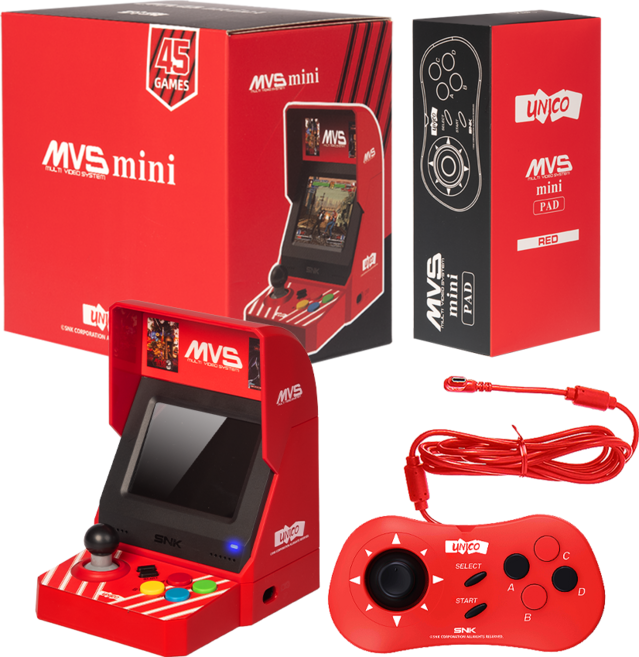SNK 네오지오 미니 아케이드 게임기 MVS mini / 정품 라이센스 레트로 게임기, MVSX mini CO MBO