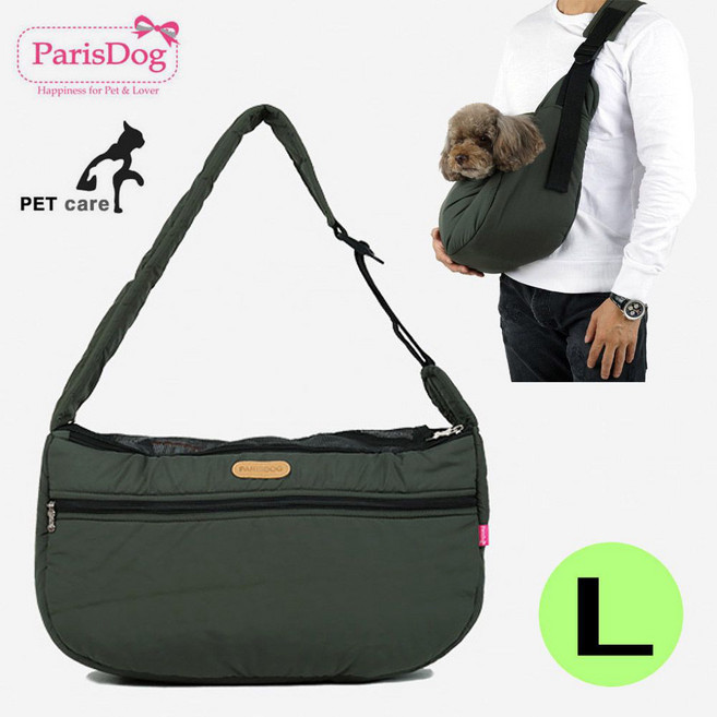 패리스독 미니멀 라이프 슬링백 라지 (카키), 상세페이지 참조, 1개