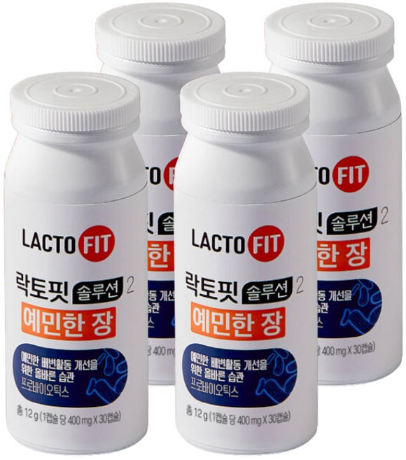 락토핏 솔루션 2 예민한 장 30정 4개 (종근당건강)