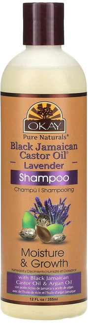 Okay Pure Naturals 블랙 자메이카 캐스터오일 샴푸 라벤더 355ml(12fl oz), OkayPureNaturals블랙자메이카캐스터오일샴푸라, 1개, 355ml - 쿠팡