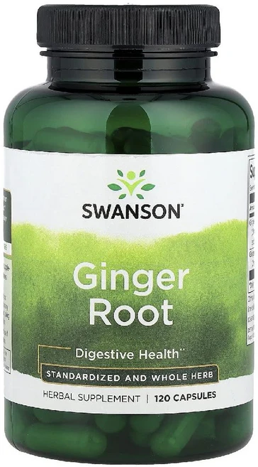스완슨 진저 루트 Ginger Root 생강뿌리추출물 캡슐 120정, 1개 - 쿠팡
