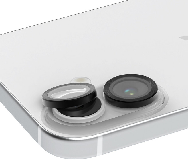 로랜텍 빛번짐 차단 풀커버 카메라 렌즈 프레임 강화유리 휴대폰 보호필름 세트, 1세트