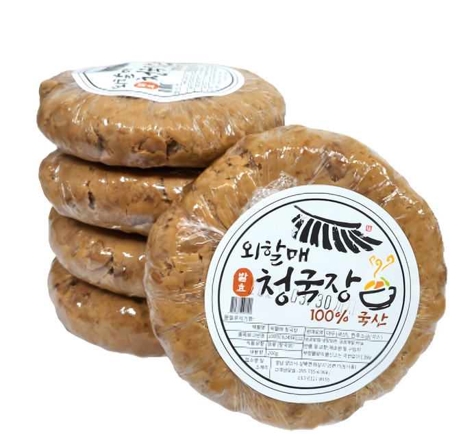 발효식품전문 [길전통식품] 외할매 청국장, 200g, 5개