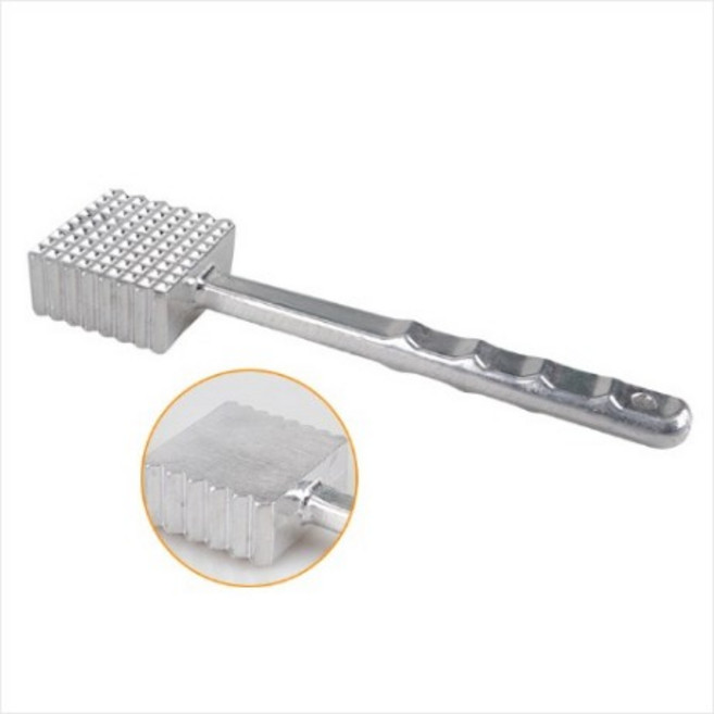안조 RC-6-420 알루미늄 고기 망치 전체 길이 250mm 미트 해머 고기 연육 돈가스 손질 망치 업소용 가정용, 1개