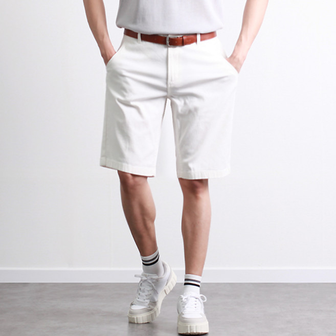 [투뎃] 남성용 베이직 치노 면스판 5부 반바지