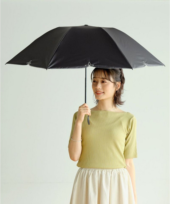 WPC 양산 초경량 암막 미니 블루라이트 차단 미니 우양산 돔 와이드 스캘럽