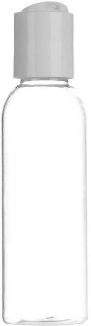 허브스프레이 프레스캡 플라스틱용기 30ml~500ml, 투명용기 흰색캡, 60ml, 1개