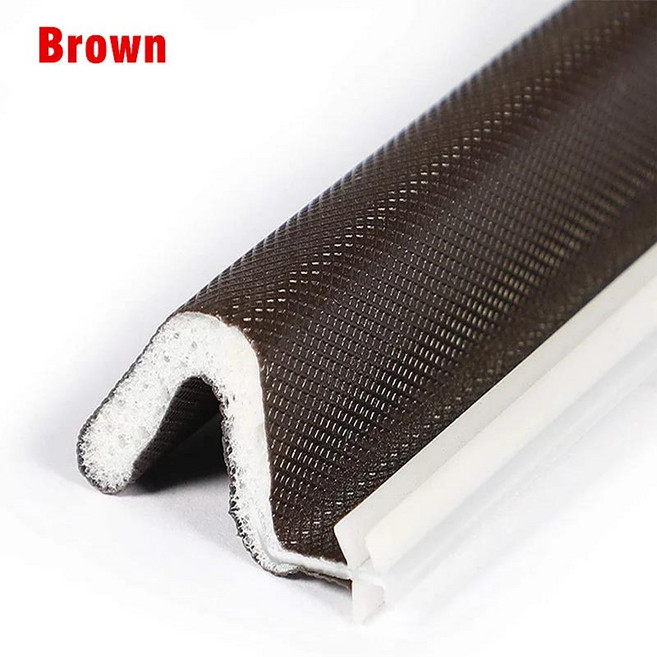 8m 도어 웨더 스트리핑 씰 창 커프 방음 스트립 V 자형 Q 폼 프레임 카드 슬롯 대형 갭, Brown, V Shape, 1개
