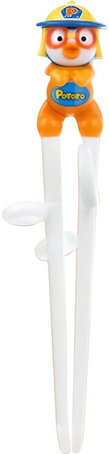에디슨 소방관 뽀로로 아동교정젓가락 1단계, 오렌지, 1개