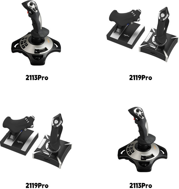 피엑스엔 PXN 2113Pro/2119Pro 시뮬레이션 플라이트게임 조이스틱 비행스틱 컴퓨터 PC용 게임제어기 유선연동 트루펙트신상, 1개, 2113Pro버전