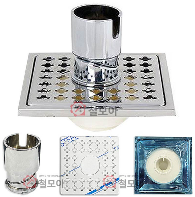 세탁 유가 세트 / 엘보 / 스텐 상판 하판 / 욕실 육가 배수 겸용 덮개 세탁기, 세탁 유가 세트 65-75mm (엘보+상판+하판), 1개