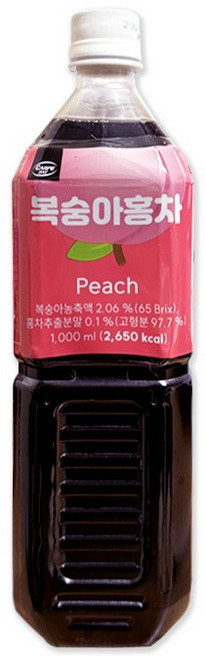 대호 복숭아홍차 1L (12개입) 1BOX 음료베이스 까르페, 1ml, 12개