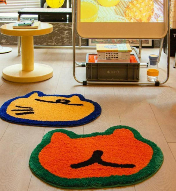 이지몰 귀여운 동물 캐릭터 발매트 현관 욕실 미니 러그