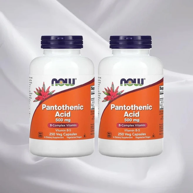 나우푸드 판토텐산 비타민B5 500mg 250캡슐 2병 Pantothenic Acid, 250정, 2개 - 쿠팡