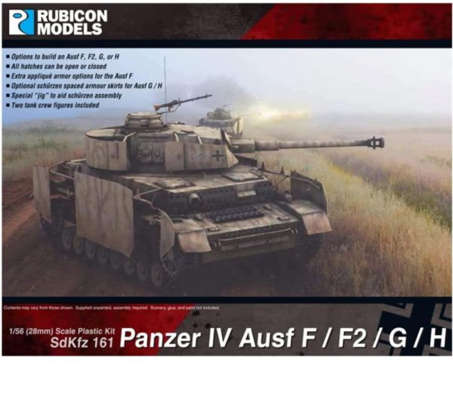 11458463 포병 탱크 프라모델 장갑차 밀리터리 루비콘 모델 Rubicon Models 1/56 독일 4호 전차 F/F2/G/H형 플라모델 RB0077, 11458463 포병 탱크 프라모델 장갑차 밀리터리 루