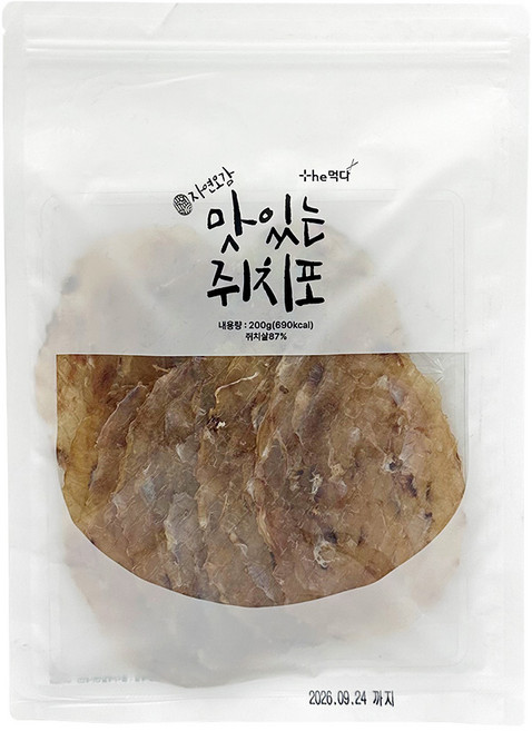 맛있는 쥐치포, 2개, 200g