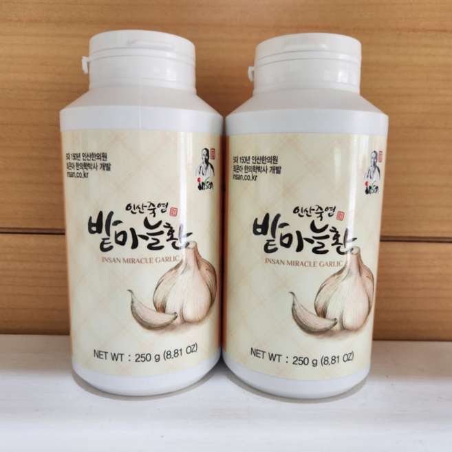 인산죽염 유황 밭마늘환 250g, 2개