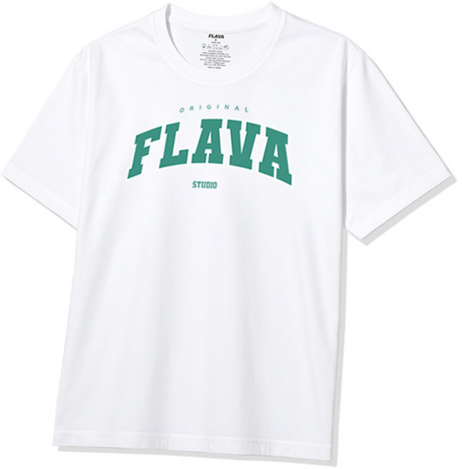 플라바 스튜디오 반팔 티셔츠 남녀공용 면티 빅사이즈 반팔