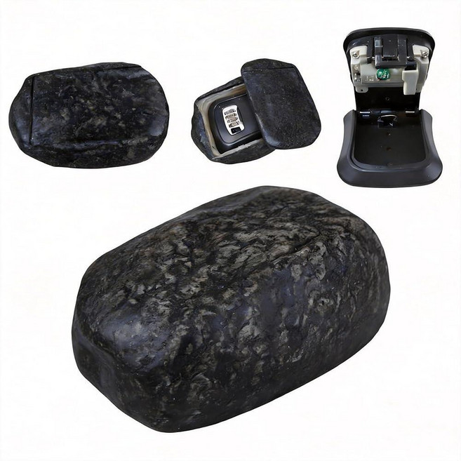Hide A Key Outside Fake Rock Hider 아웃도어(야외) Hidden Spare Holder with 4-Digit Combination Lock De, Hide A Key Outside Fake Rock H