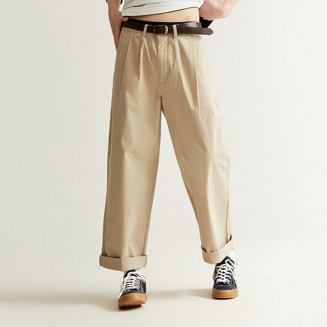 후아유 핀턱 와이드 치노 팬츠 WHTCD2412M-T 216504