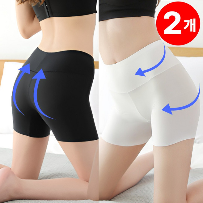 지애랑 하이웨스트 심리스 쿨링 보정 속바지 SP-909