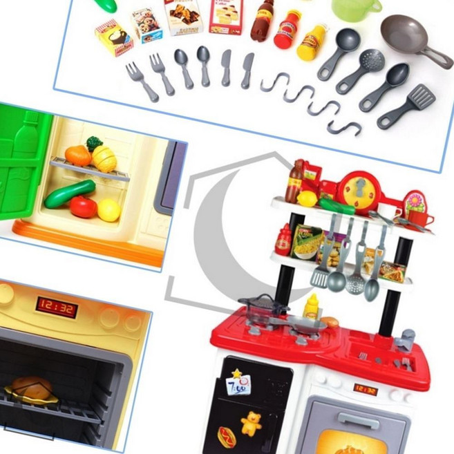 주방놀이세트 레드 어린이주방놀이