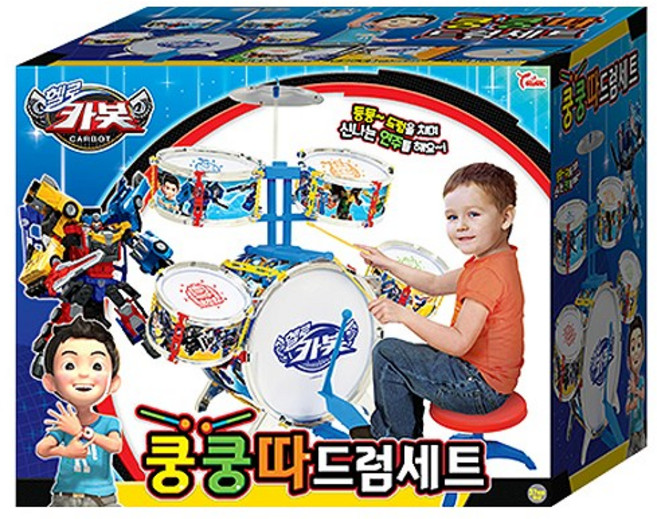 씽크토이 헬로카봇 쿵쿵따 드럼세트 카봇드럼 단체선물, 1개
