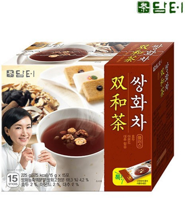 담터 쌍화차스틱 전통쌍화차믹스 비품용 15포, 1개