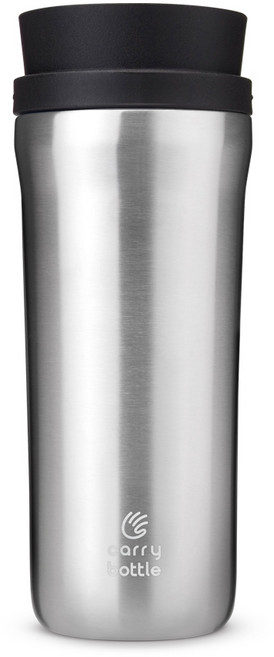 캐리보틀 360 시그니처 보온 보냉 병 스텐 텀블러 450ml 캠핑 컵 원터치, 스틸, 360ml