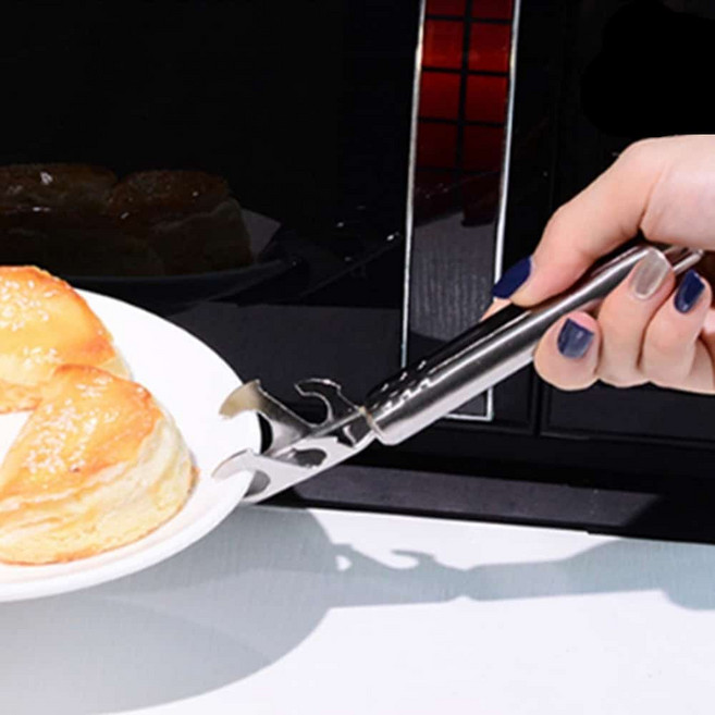 베이킹 광파오븐쟁반꺼내기 트레이집게 스텐불판집게, 1개